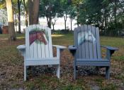 Click to enlarge image Custom Artwork by Bridget Hanley of Bridget Hanley Studio in Dunnellon, Florida. - Adirondack Style Furniture - How it all started